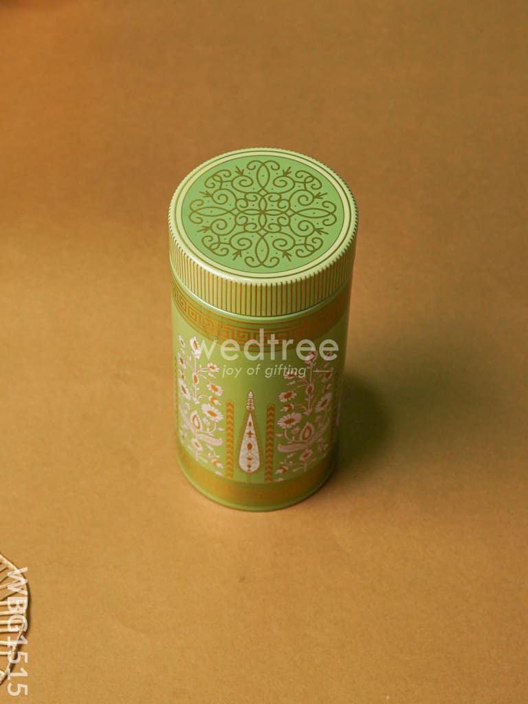 Floral Printed Tin Jar - Wbg1515 Jars & Boxes Rg