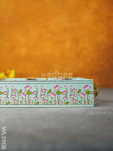 Floral Printed Tray With Jar Set - Wl3908 Wooden Trays