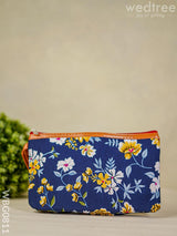 Floral Purse With Faux Leather - Wbg0811 Clutches & Purses