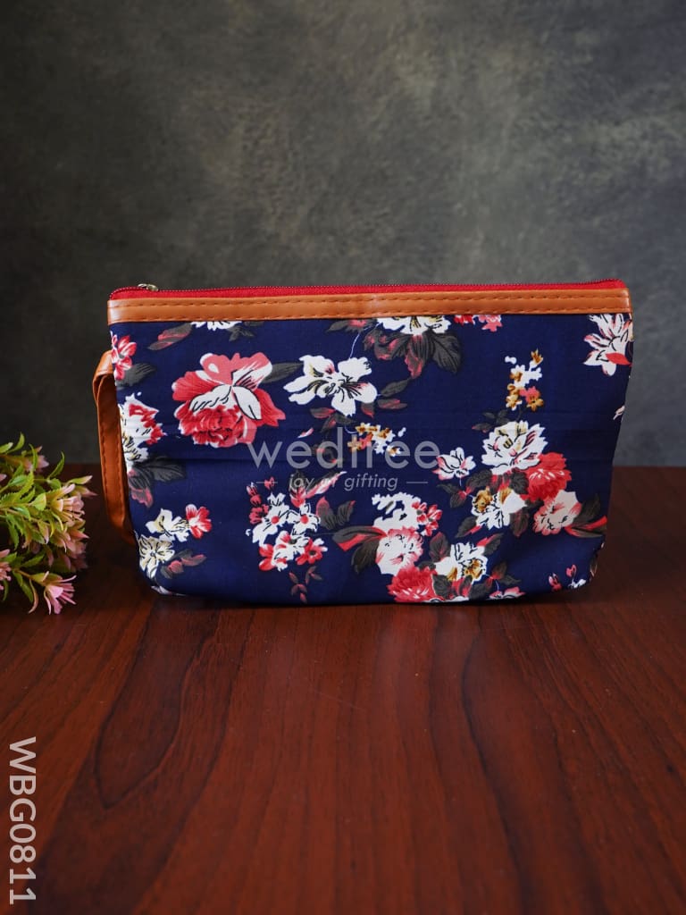 Leather floral purse best sale