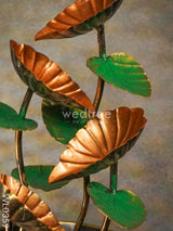 Flower Pot Fountain In Copper Finish - Wl0359 Metal Decor Showpiece