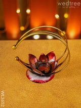 Flower Ring Candle Holder - Wl3652 Metal Decor Utility