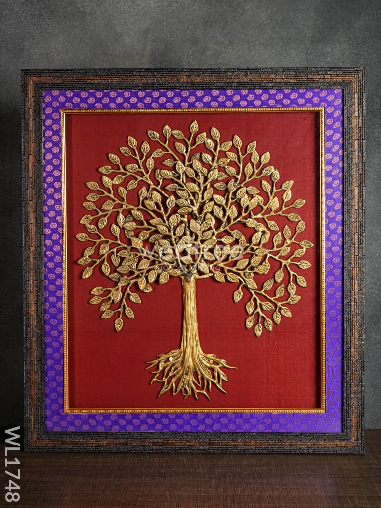 Frame: Brass Kalpavriksha Tree With Roots 24X24 - Wl1748 Frames