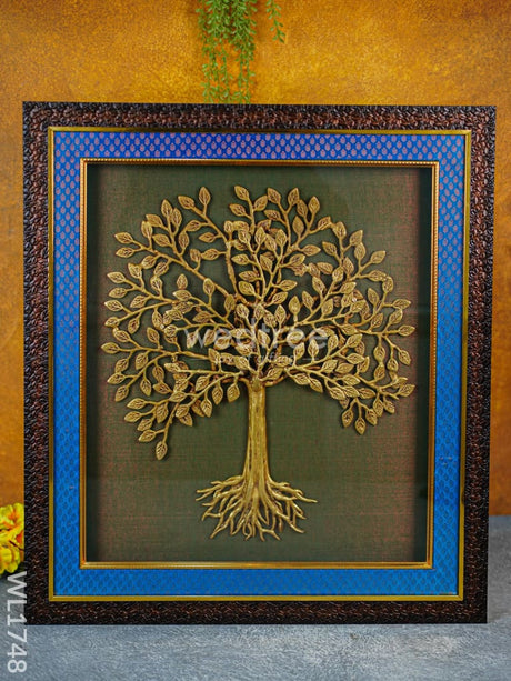 Frame: Brass Kalpavriksha Tree With Roots 24X24 - Wl1748 Frames