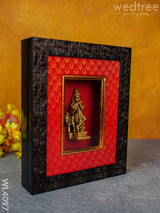 Frame: Brass Krishna With Cow - Wl4097 Wall Hanging Frames