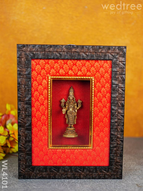 Frame: Brass Tirupathi Balaji - Wl4101 Wall Hanging Frames