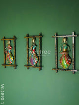 Frame Musical Dolls (Set Of 3) - Wl1890 Metal Decor Hanging