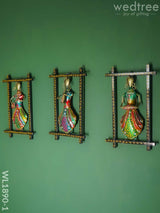 Frame Musical Dolls (Set Of 3) - Wl1890 Metal Decor Hanging