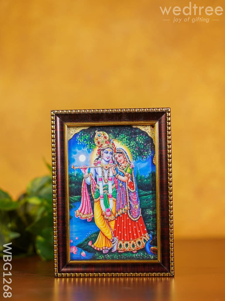 Frame: Radha Krishna - Wbg1268 German Silver Photo