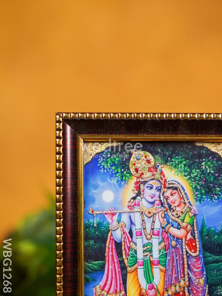 Frame: Radha Krishna - Wbg1268 German Silver Photo