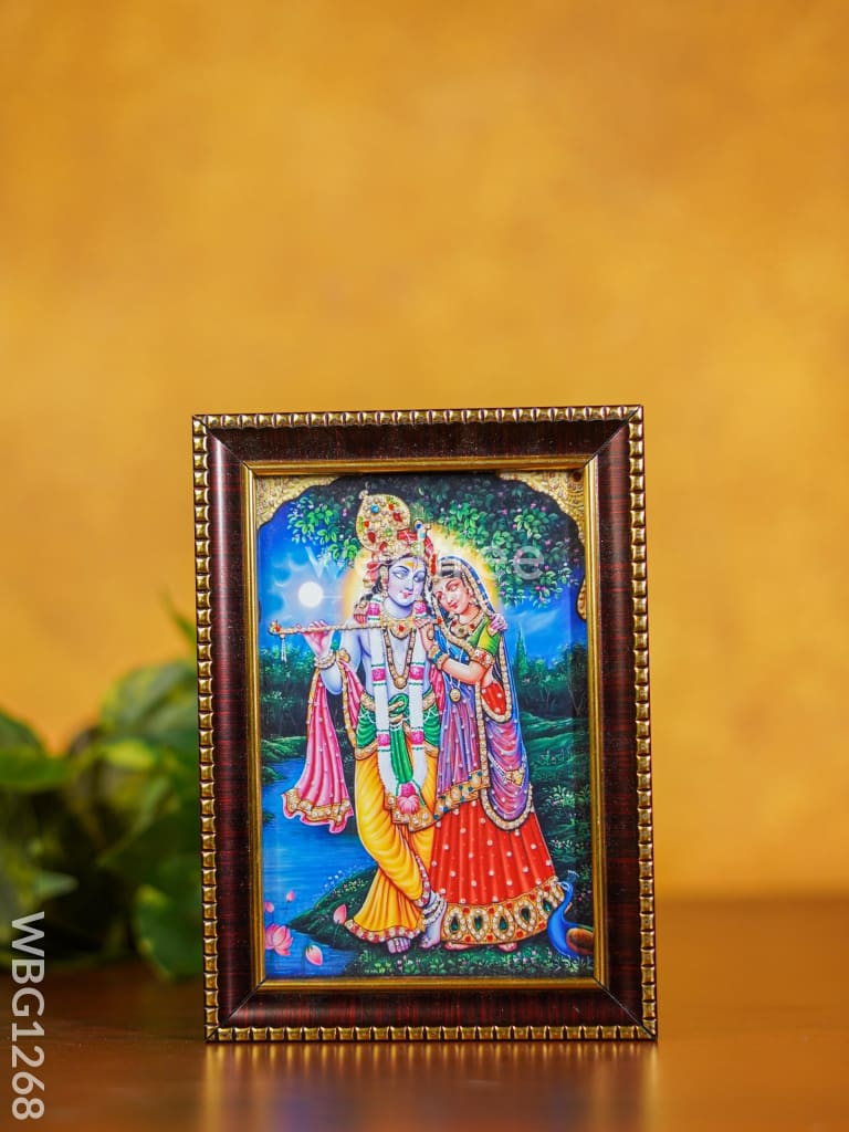 Frame: Radha Krishna - Wbg1268 German Silver Photo