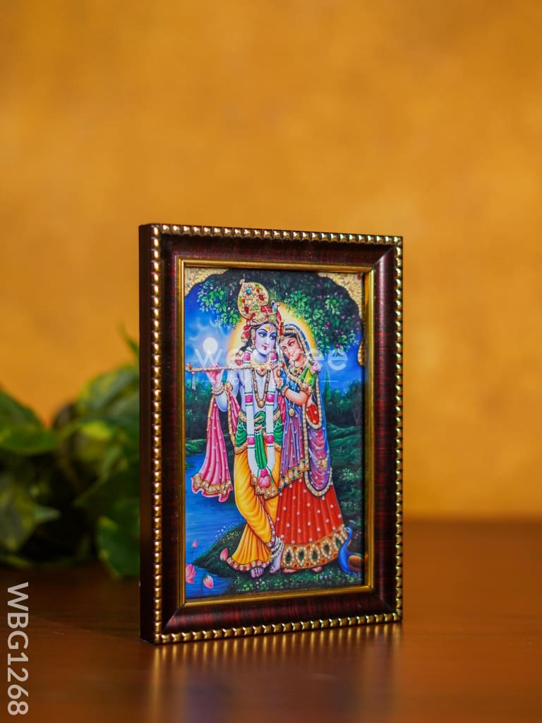 Frame: Radha Krishna - Wbg1268 German Silver Photo