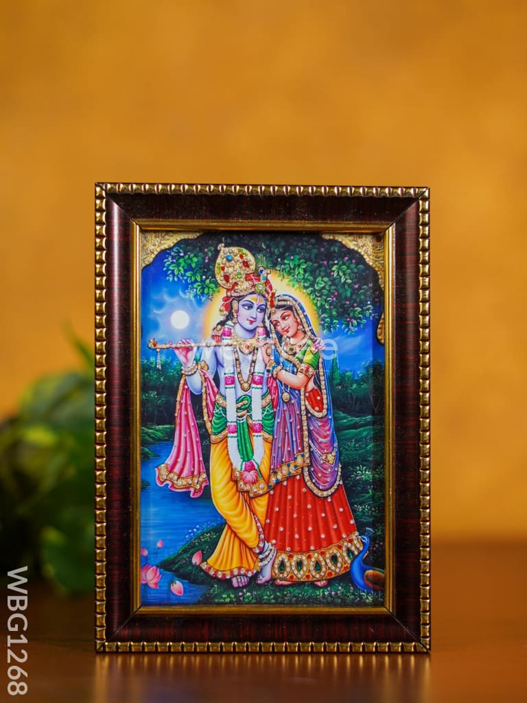 Frame: Radha Krishna - Wbg1268 German Silver Photo