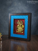 Frame:  White Metal Radha Krishna Matki - Wl2812 Frames