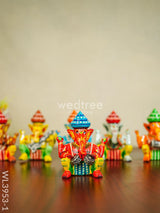 Ganesha Band Set - Wl3953 Wooden Decor