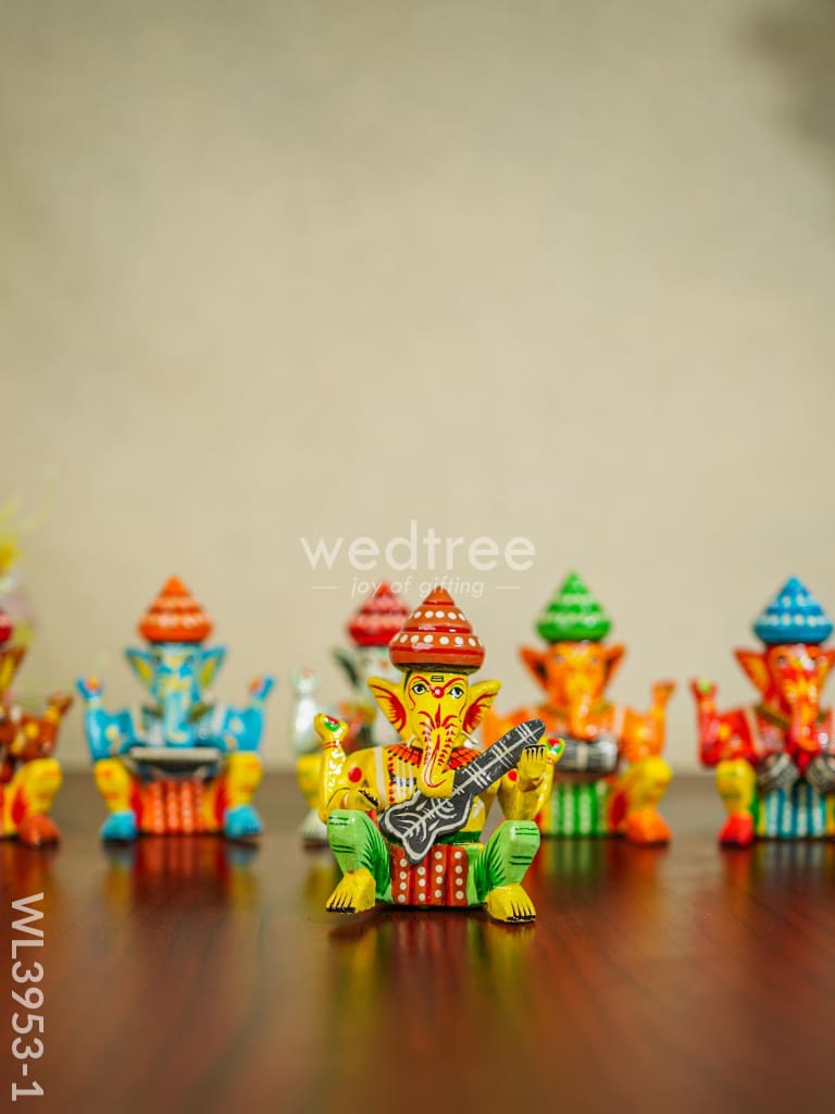 Ganesha Band Set - Wl3953 Wooden Decor