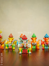 Ganesha Band Set - Wl3953 Wooden Decor