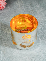 Ganesha Engraved Candle Holder - Wl3944 Candles & Votives