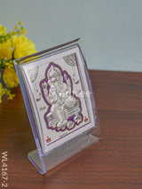 Ganapathi Frame With Stand - Wl4167-2 German Silver Photo