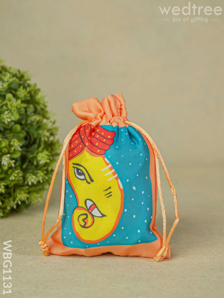 Ganesha Printed String Bag - Wbg1131 Bags