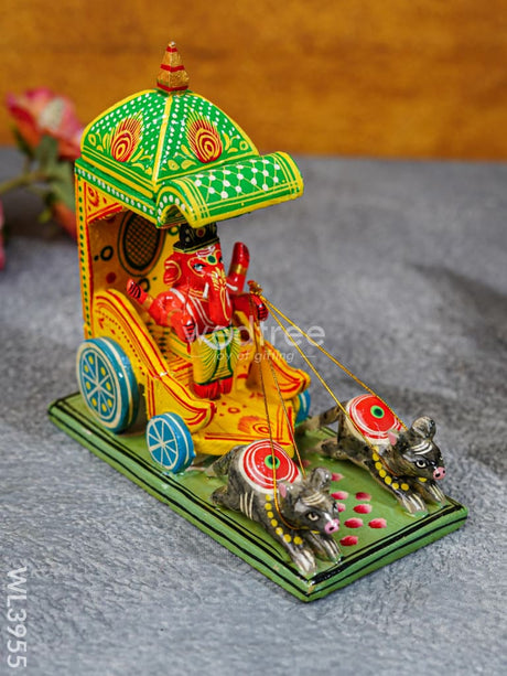 Ganesha Radham - Wl3955 Wooden Decor