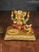 Ganesha T Light Holder With Mouse - Wl2268 Candles And Votives