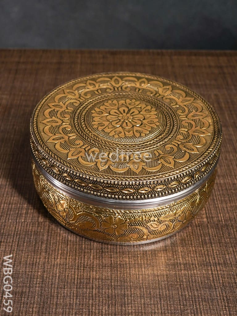 German Oxidised Poori Box - Wbg0459 Utensils