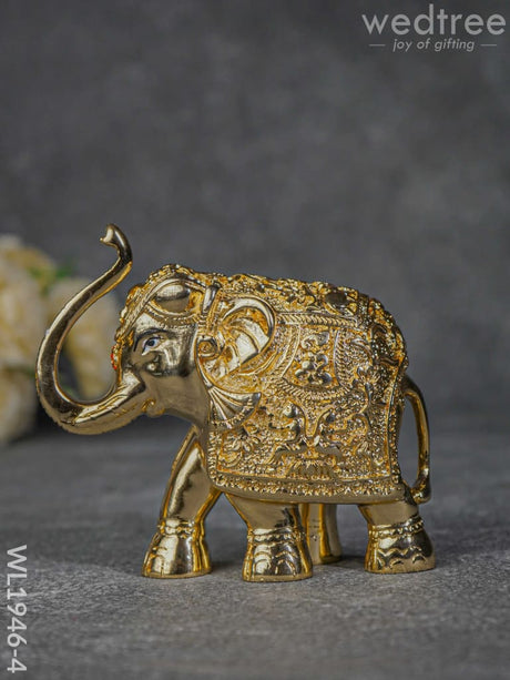 German Silver 4.5 Elephant - Wl1946 Gold Wl1946-4 Figurines