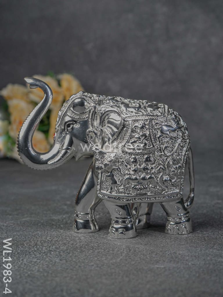 German Silver 6.5 Inches Elephant - Wl1983 Wl1983-4 Figurines