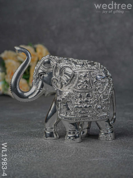German Silver 6.5 Inches Elephant - Wl1983 Wl1983-4 Figurines