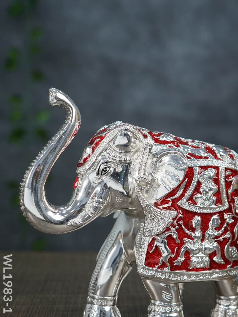 German Silver 6.5 Inches Elephant - Wl1983 Figurines