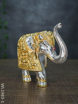 German Silver 6.5 Inches Elephant - Wl1983 Figurines