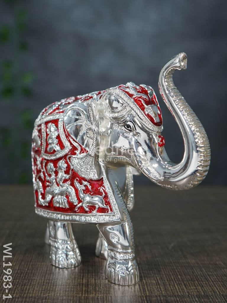 German Silver 6.5 Inches Elephant - Wl1983 Figurines