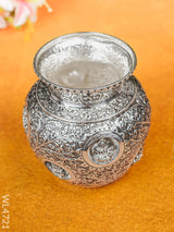 German Silver Antique Ashtalakshmi Kodam - 7 Inch Wl4721 Pooja Utility