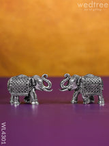 German Silver Antique Elephant - 1.8 Inch Wl4301 Figurines