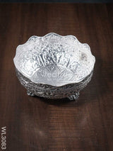 German Silver Antique Prasadam Bowl - Wl3083 Pooja Utility