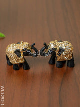 German Silver - Baby Elephant 1.5 Inch ( Set Of 2 ) Wl1292 Figurines