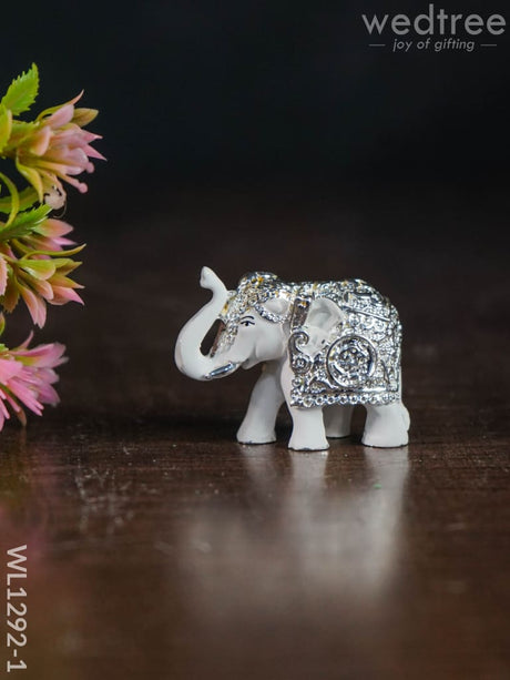 German Silver - Baby Elephant 1.5 Inch ( Set Of 2 ) Wl1292 Figurines