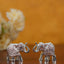 German Silver - Baby Elephant 1.5 Inch (Set Of 2) Wl1292 Finish Figurines