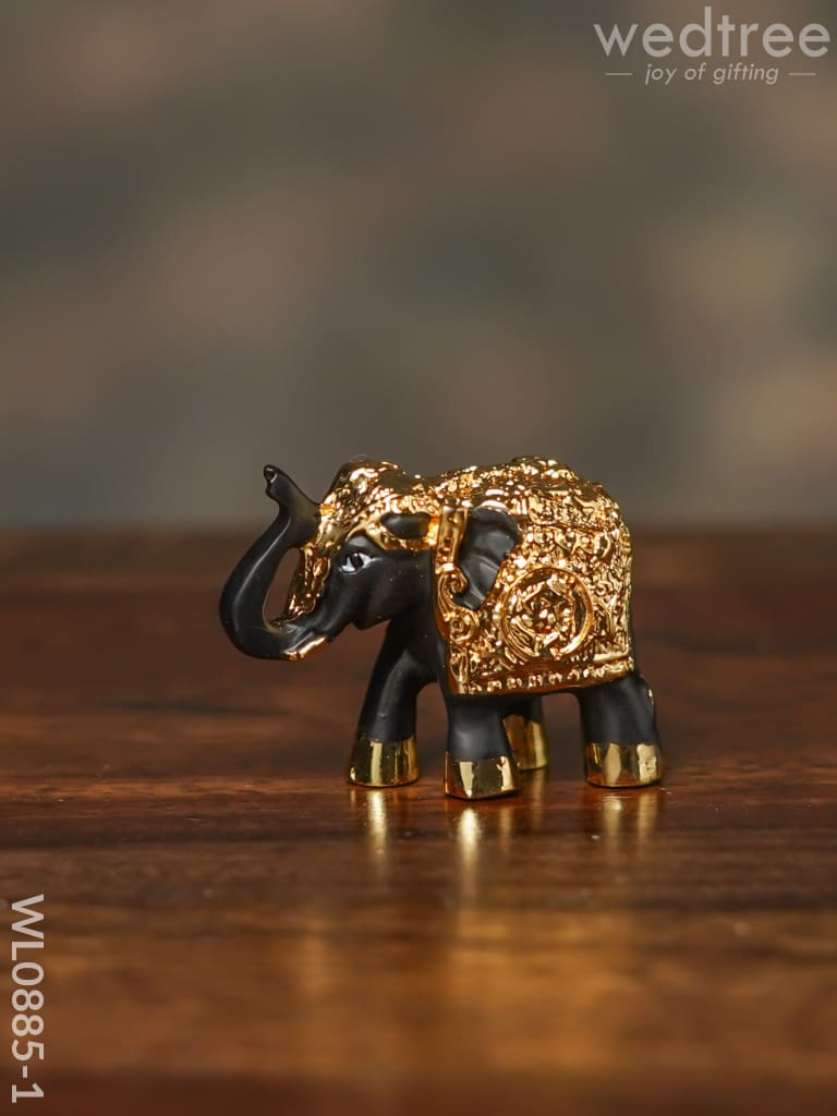 German Silver Baby Elephant (Set Of 2) - Wl0885 Figurines