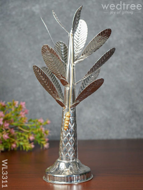 German Silver Banana Tree - 12 Inch Wl3311 Pooja Utility