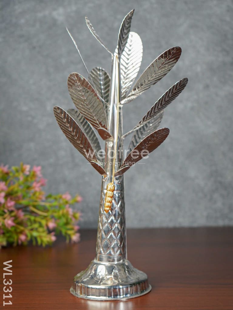 German Silver Banana Tree - 12 Inch Wl3311 Pooja Utility