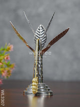 German Silver Banana Tree With Flowers Set Of 2 - 6 Inch Wl3307 Pooja Utility