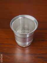 German Silver Coated Glass (Small) - W2425 Pooja Utility