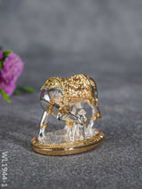 German Silver Cow And Calf - Gold Wl1944-1 Figurines