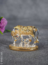 German Silver Cow And Calf - Gold Wl1944-1 Figurines