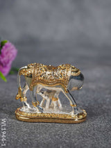 German Silver Cow And Calf - Gold Wl1944-1 Figurines