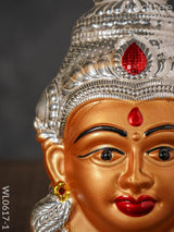 German Silver Lakshmi Face - Wl0617 Pooja Utility