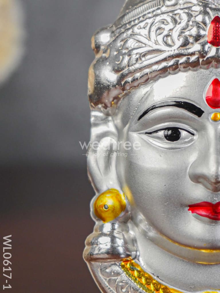 German Silver Lakshmi Face - Wl0617 Pooja Utility