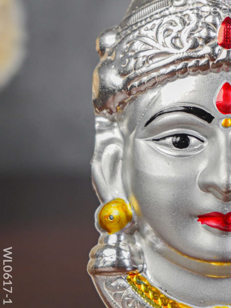 German Silver Lakshmi Face - Wl0617 Pooja Utility